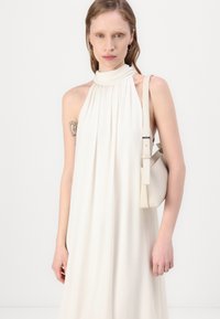 Malina SABRINA HALTER NECK RUFFLED DRESS - Juhlamekko - white