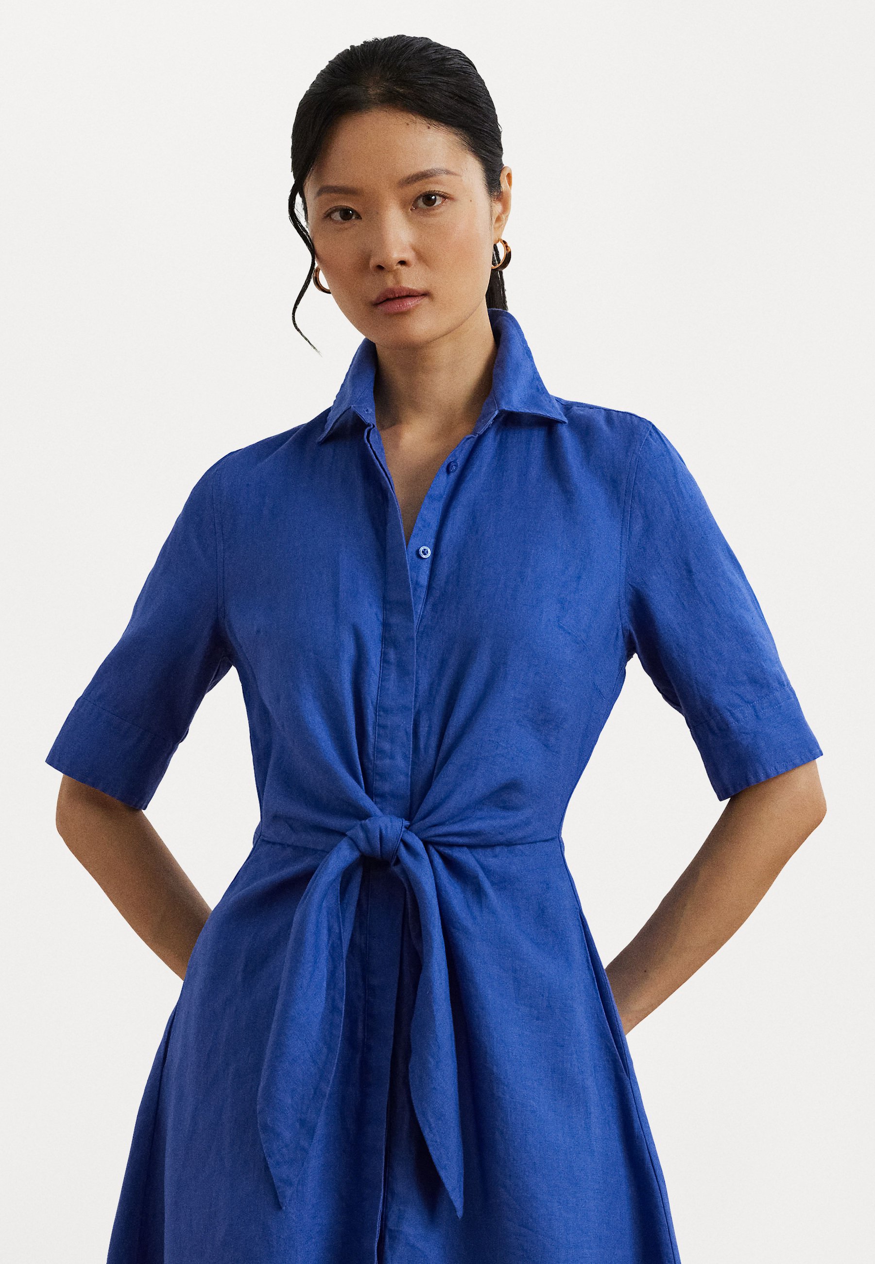 red linen wrap dress Linen Wrap Dress | AmourLinen