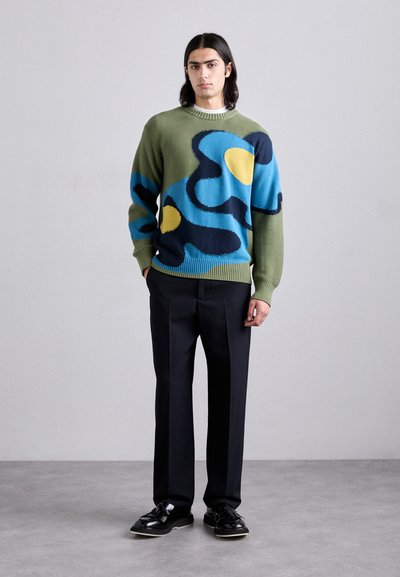 PS Paul Smith MENS CREW NECK - Strickpullover - greens