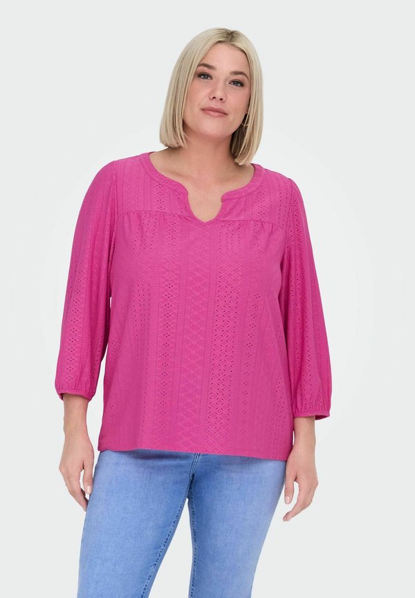 CARSANDRA 3/4 SPLIT  - Bluse - fuchsia fedora