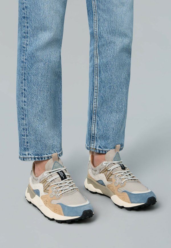 Sneaker low - beige grau