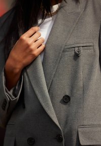 Next OVERSIZED DOUBLE BREASTED - Blazer - dark grey