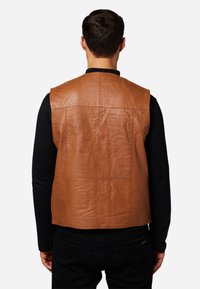 Ricano Vest - cognac glattleder