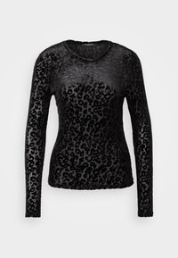 Scotch & Soda BURN OUT LONG SLEEVE - Hosszú ujjú felső - black