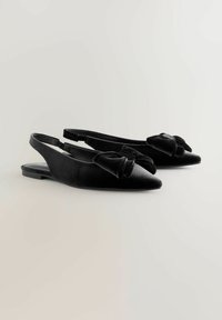 REGULAR FIT - FLAT - Slingback-ballerinasko - black velvet