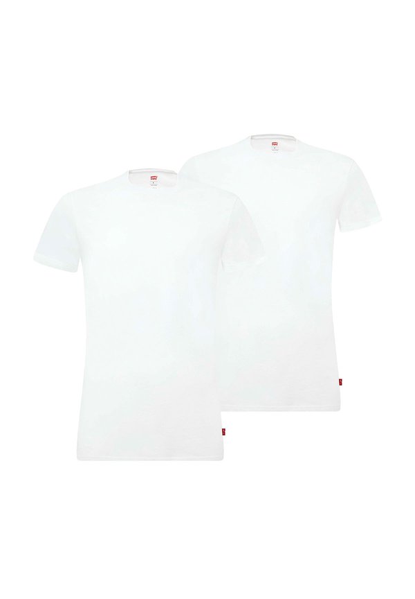 4ER PACK - RUNDHALS, KURZARM, EINFARBIG - Basic T-shirt - weiß schwarz2