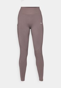 DEFINE SEAMLESS POCKET - Leggings - dusty brown