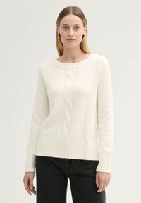TOM TAILOR Strickpullover - whisper white