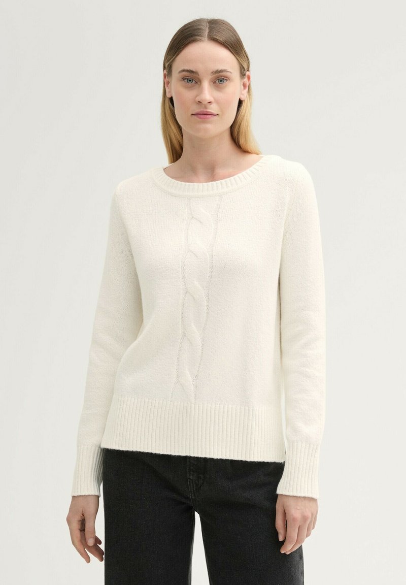 TOM TAILOR Strickpullover - whisper white