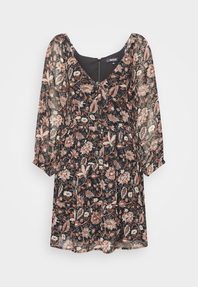 Madewell TERESA TIE RETRO MINI - Φόρεμα ημέρας - true black