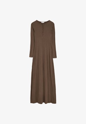 Polo Club, KLEIDER WOMAN PIHU DRESS LONG SLEEVE REGULAR FIT - Vestido largo - brown