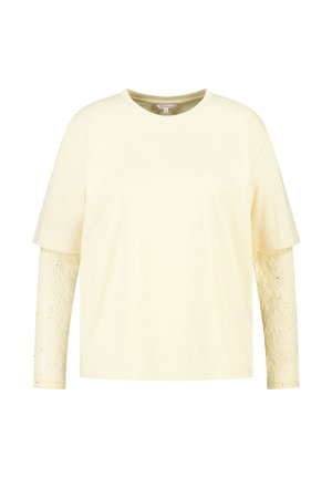 MS Mode, MS MODE T-SHIRT T SHIRT MIT SPITZENÄRMELN - T-shirt à manches longues - hell gelb