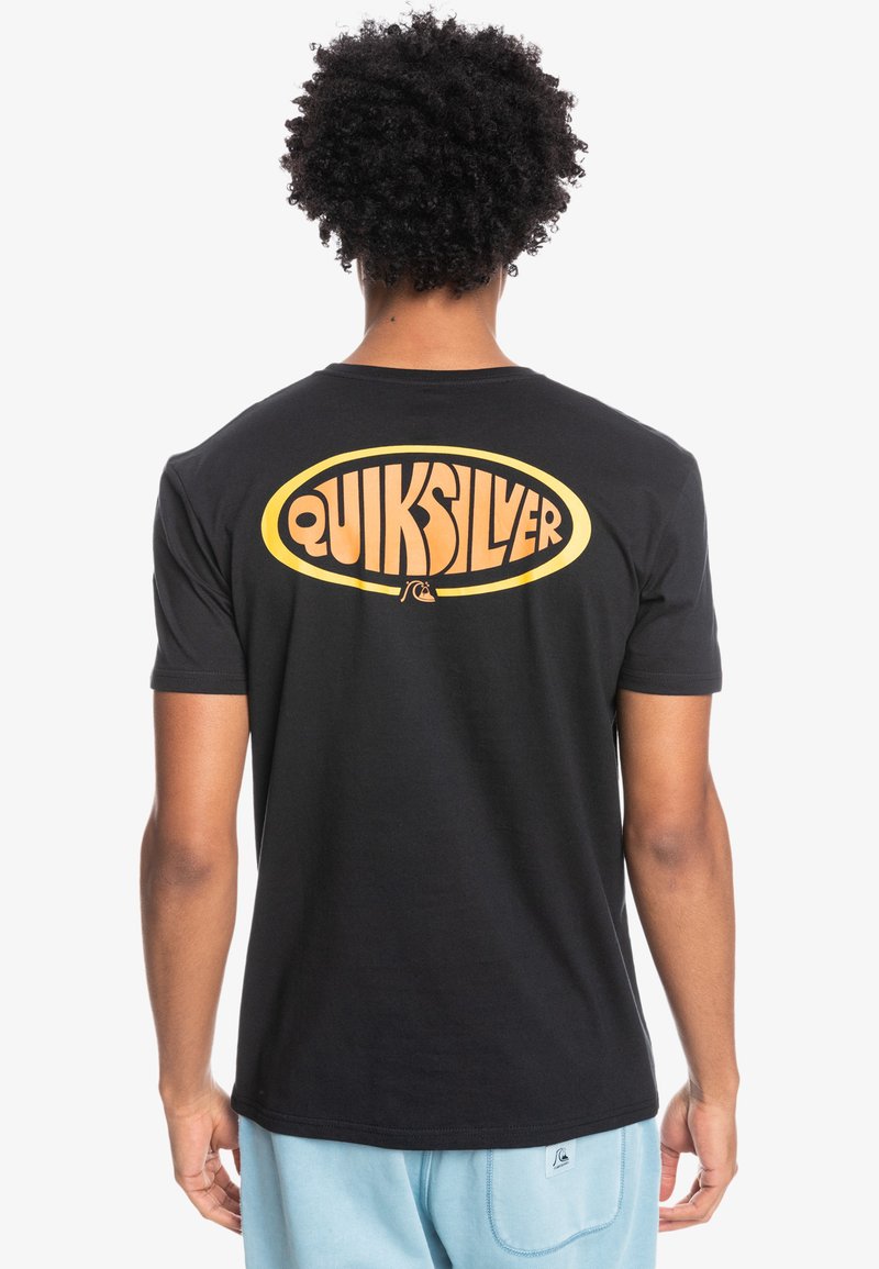 Quiksilver OVAL SCRIPT SS TShirt print black/schwarz Zalando.at