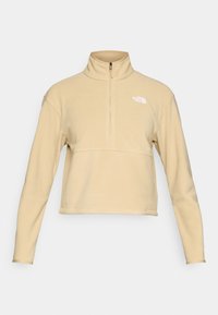 GLACIER 1/2 ZIP SHORT - Flísová bunda - khaki stone