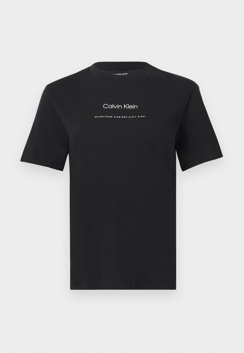 Calvin Klein Jeans T-shirt print zwart