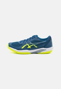 Unselected, mako blue/safety yellow