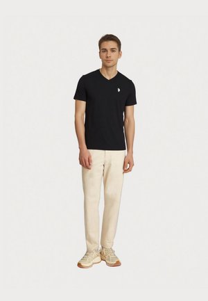 U.S. Polo Assn., KURZARM 5ER PACK - Tricou basic - schwarz