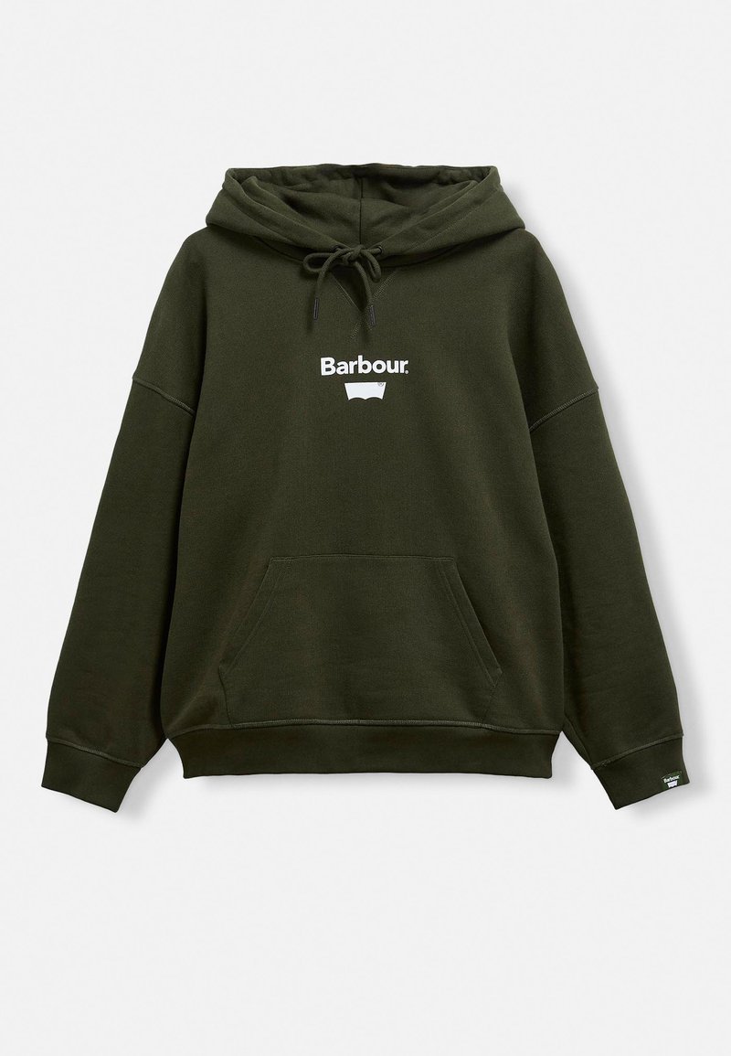 Barbour Hoodie donkergroen