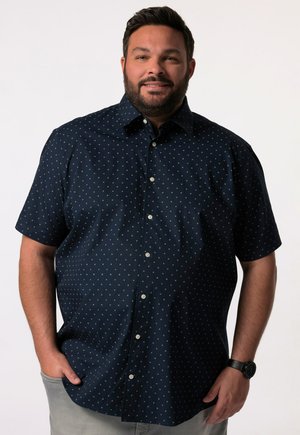 Men Plus, SHIRT, SHORT SLEEVES, ALL-OVER PRINT, KENT COLLAR, COMFORT FIT, UP TO 8XL - Hemd - navy blue