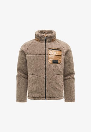 STONE HARBOUR, PLÜSCHJACKE SOREES XX - Fleecejakke - dark taupe