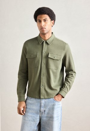 BUTTON PLACKET - Camicia - dark moss