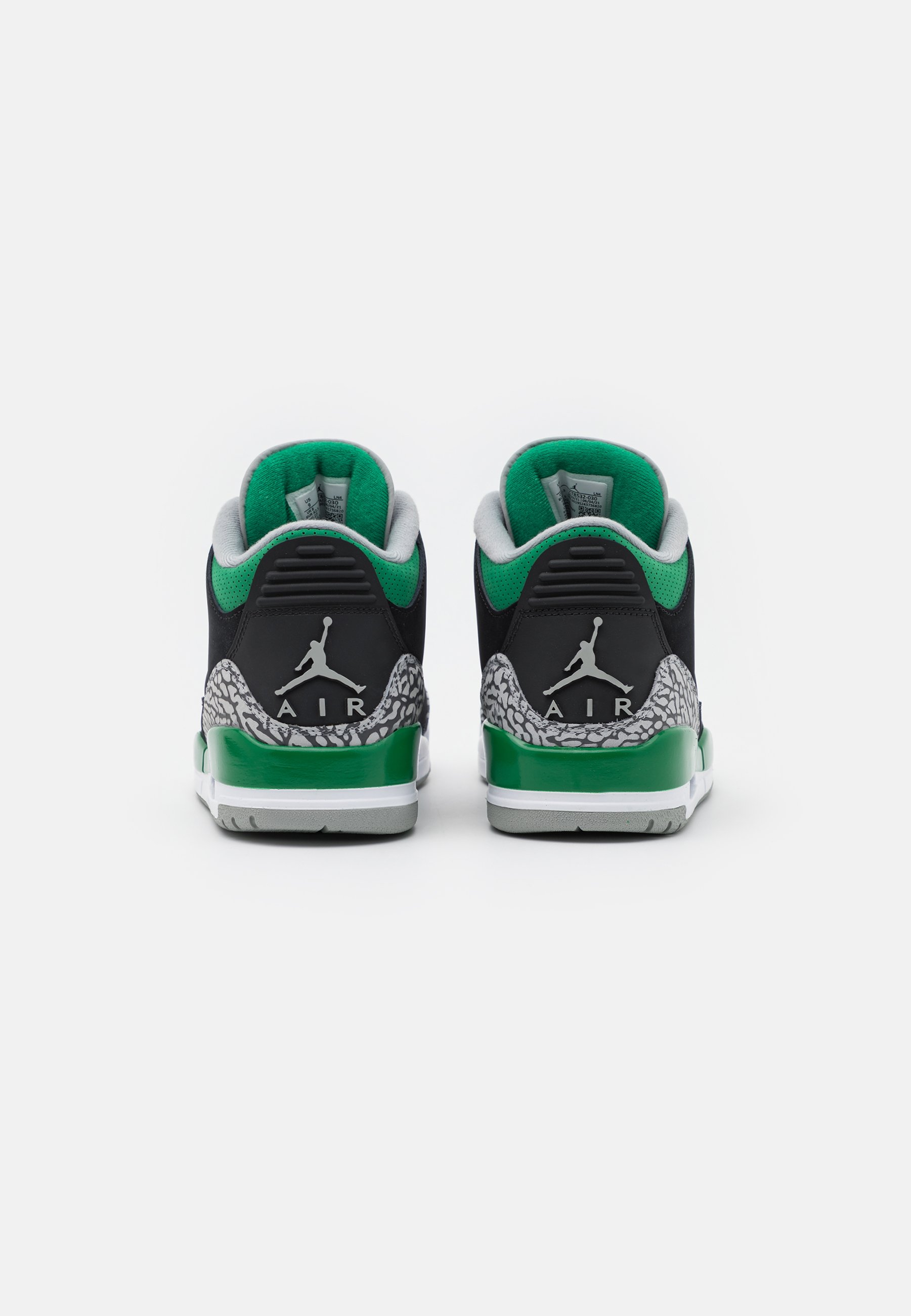 Jordan AIR 3 RETRO - Zapatillas altas - black/pine green/silver/white/negro  - Zalando.es