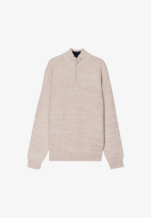 Creeks AMERICAN INSPIRATION FASHION COOL TRUCKER-KRAGEN UND REISSVERSCHLUSS - Pullover - gris clair