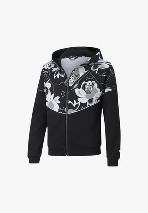 ALPHA - Hoodie met rits - puma black