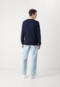 GANT V NECK - Strikkegenser - evening blue