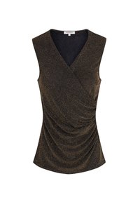 Morgan SLEEVELESS METALLISED THREADS - Débardeur - dore