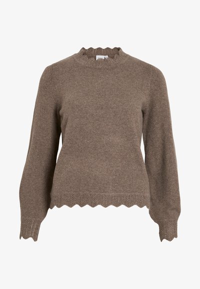 NIKOLINA O-NECK L/S NOOS - Pullover - brown