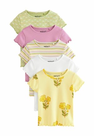 Next REGULAR FIT - 4 PACK . - Camiseta estampada - peach pink