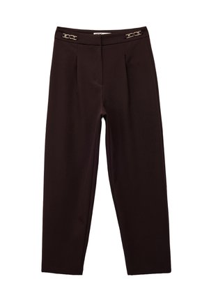 TAPERED - Pantalon classique - brown