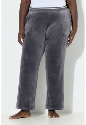 HOMEWEAR-NICKI RIPPBUND, GERADES BEIN - Tygbyxor - dark grey