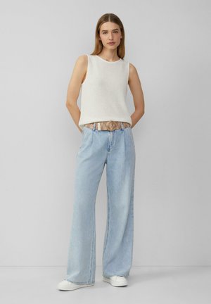 s.Oliver BOUCLÉ MIT DORNSCHLIESSE - Taillengürtel - hellblau