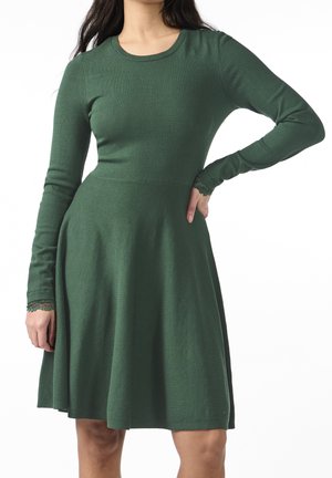 Gebreide jurk - dark green