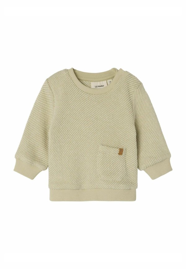 LANGARM - Strickpullover - moss gray