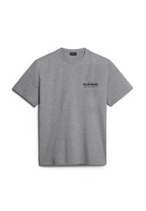 Napapijri KASBA - T-shirt med print - medium grey melange