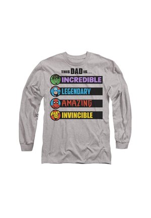 MARVEL FATHER'S DAY THIS DAD IS - Long sleeved top - mottled light grey