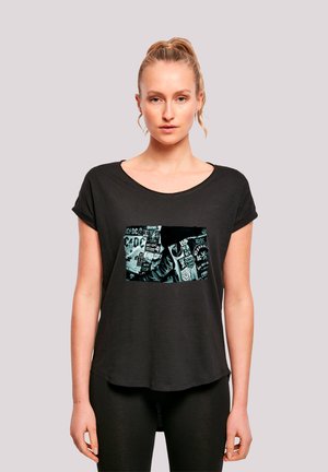 ACDC BADGES AND POSTERS COLLECTION  PREMIUM ROCK METAL MUSIK BA - Print T-shirt - black