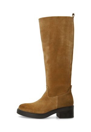 Stivali con plateau - beige