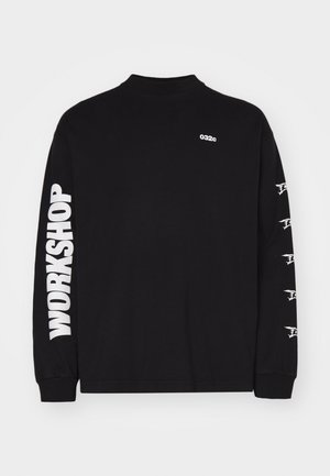 032c NERVE SHATTER BOXY LONGSLEEVE UNISEX - T-shirt à manches longues - faded black