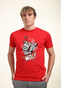Henry Tiger MINECRAFT WOLF HERO - Camiseta estampada - red