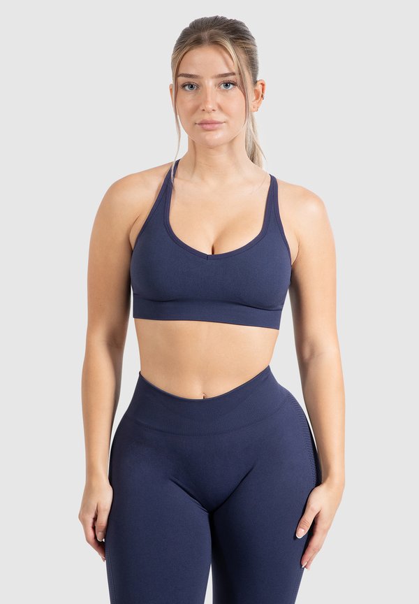 CETRINA SCRUNCH - Sport-BH mit leichter Stützkraft - dunkel blau