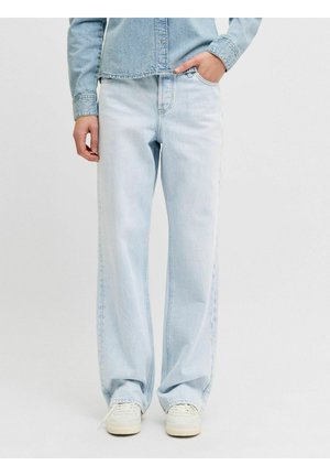 LOCKER GESCHNITTEN JXSEVILLE LOOSE NOOS - Straight leg jeans - light blue denim