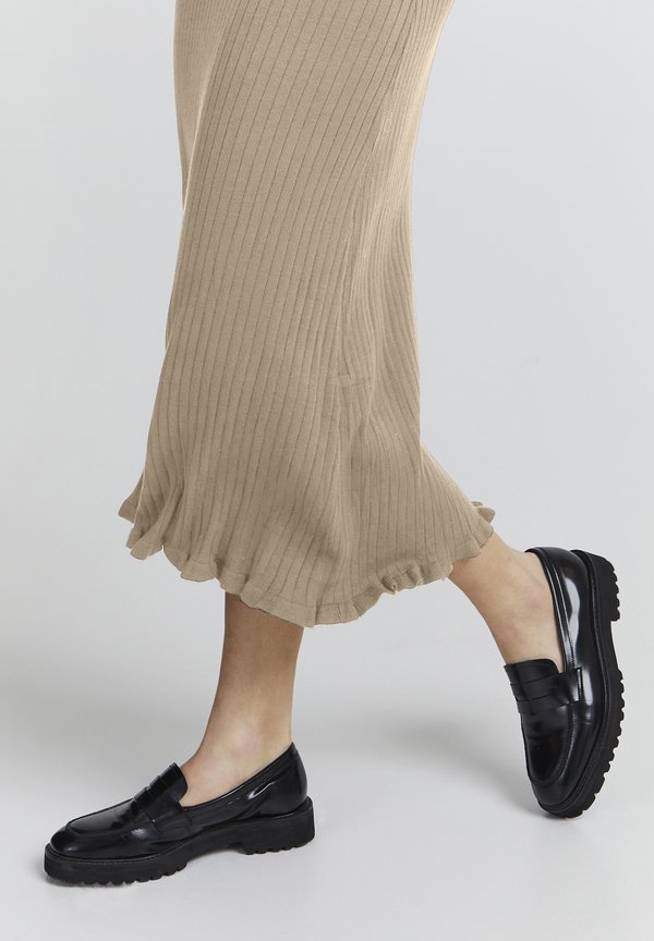 IHRuvera - A-line skirt - mottled beige3