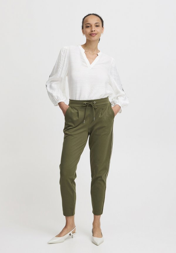 BYRIZETTA - Tracksuit bottoms - olive night2