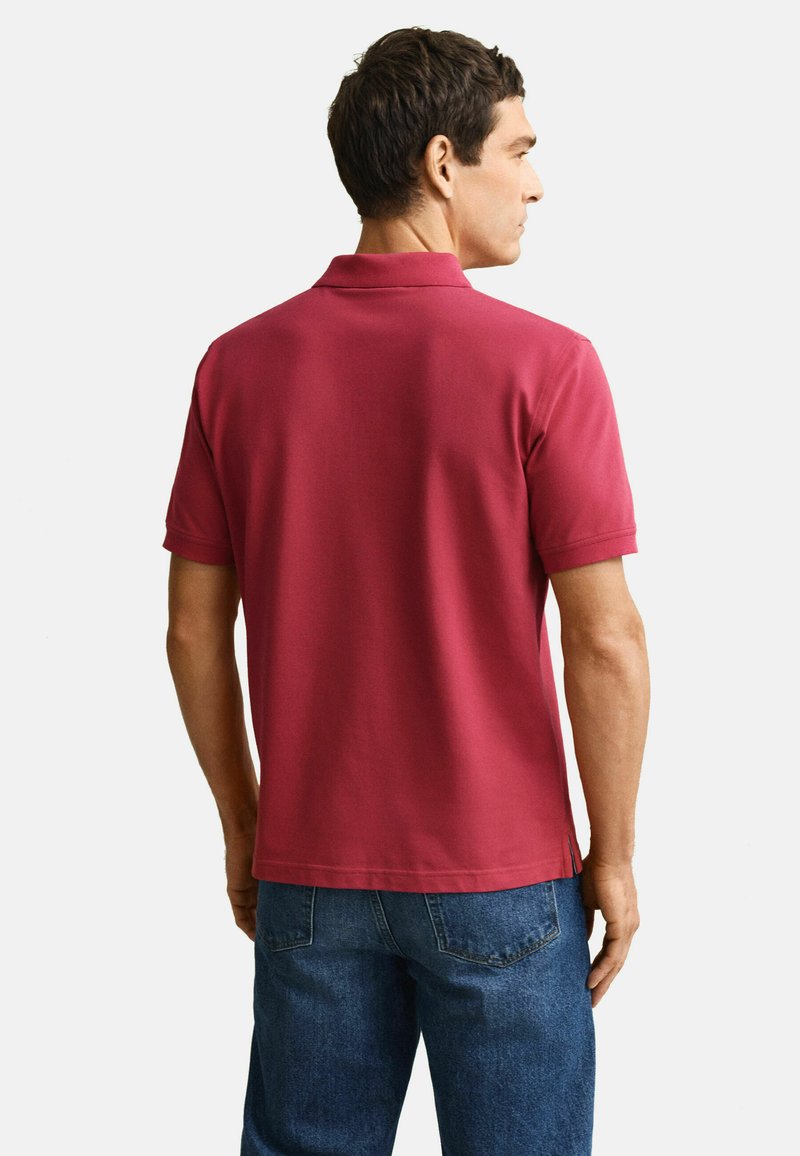GANT CONTRAST - Polo - muted red