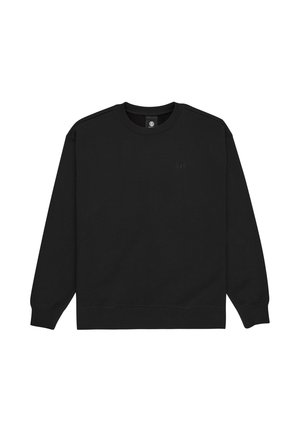 Mustapaita, crewneck-malli, pitkät hihat, valmistettu puuvillasekoitteesta, jossa on hillitty logo rinnassa sekä ribatut hihat ja helma.