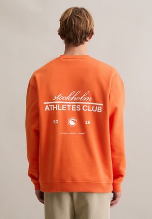 CREW NECK - Sweatshirt - rusty orange